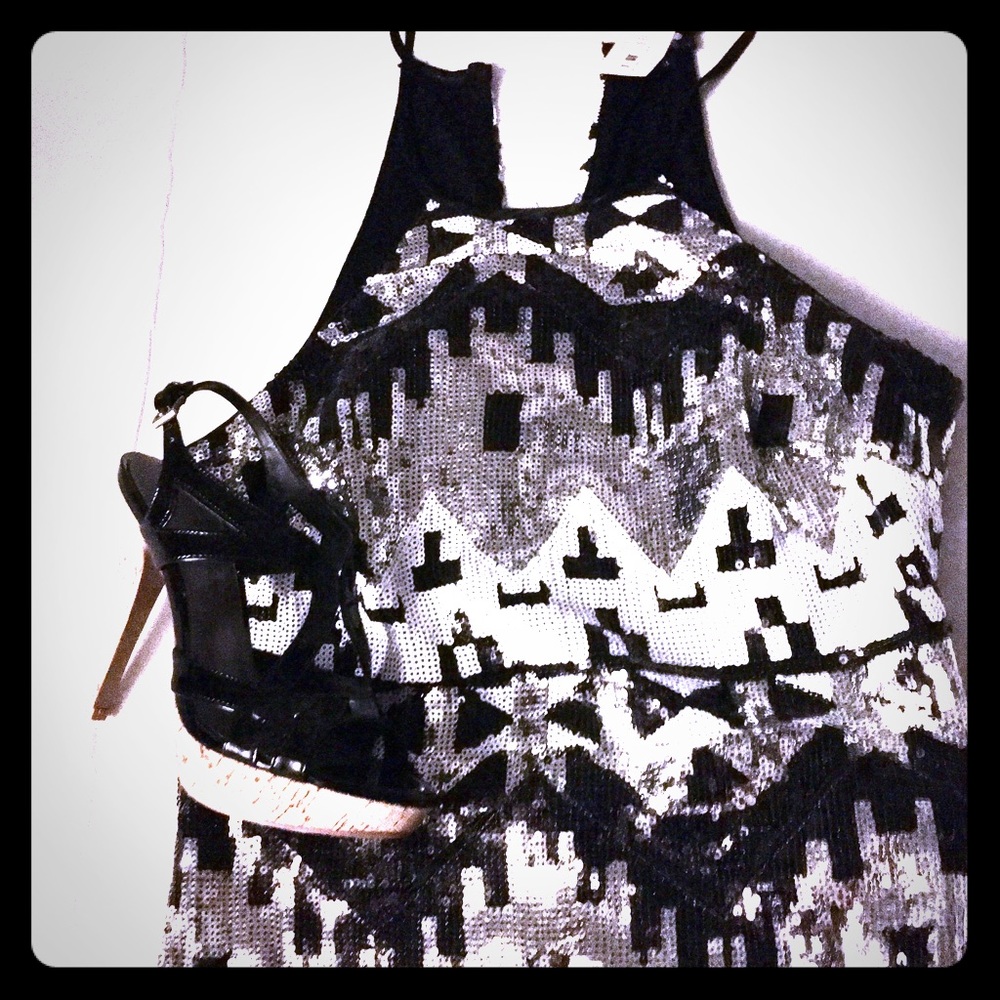 NWT My Michelle Sequined Mini Dress